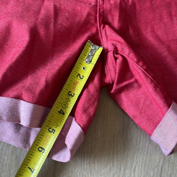 Prana red denim shorts - Picture 5 of 6